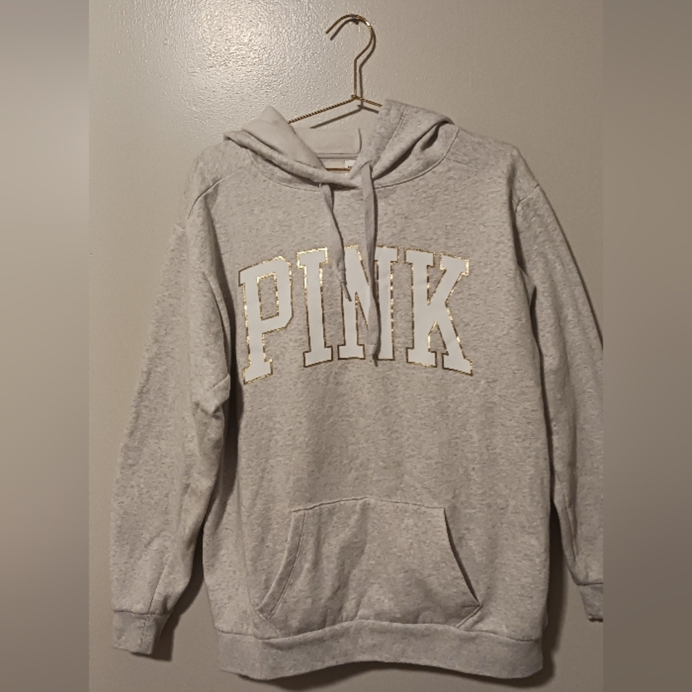 PINK Victoria's Secret Light Gray Hoodie